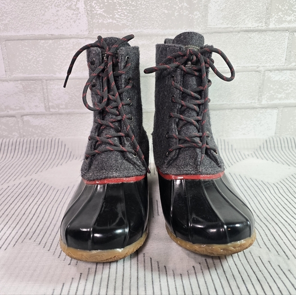 G. H. Bass & Co. Harlequin F17 Waterproof Duck Boots Women's Size 9 - Picture 3 of 12